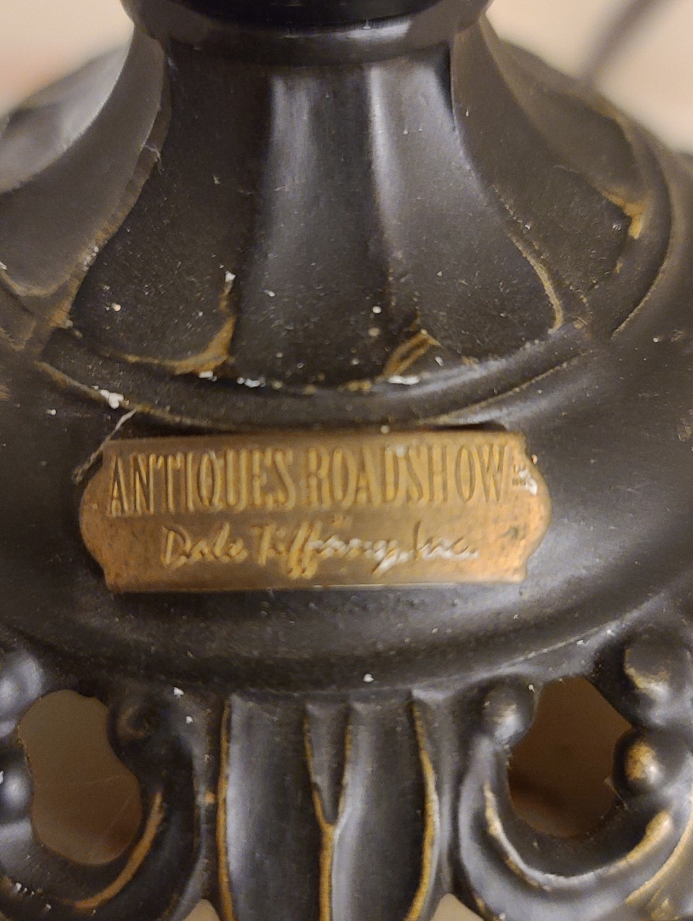 Dale Tiffanys Inc. Antiques Roadshow Lamp - Art Nouveau Stained Glass Desk Lamp - Picture 13 of 16